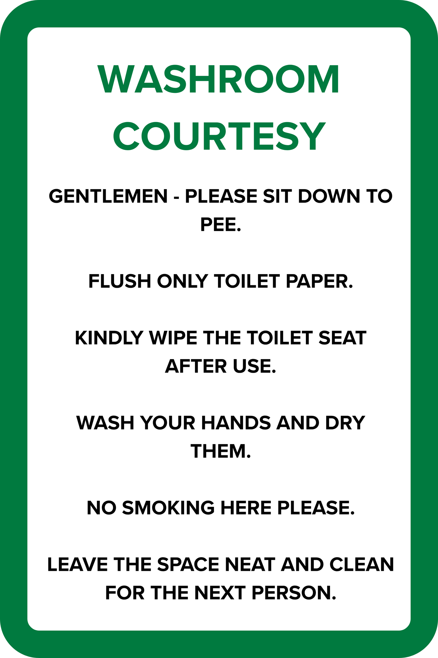 Washroom Courtesy 2