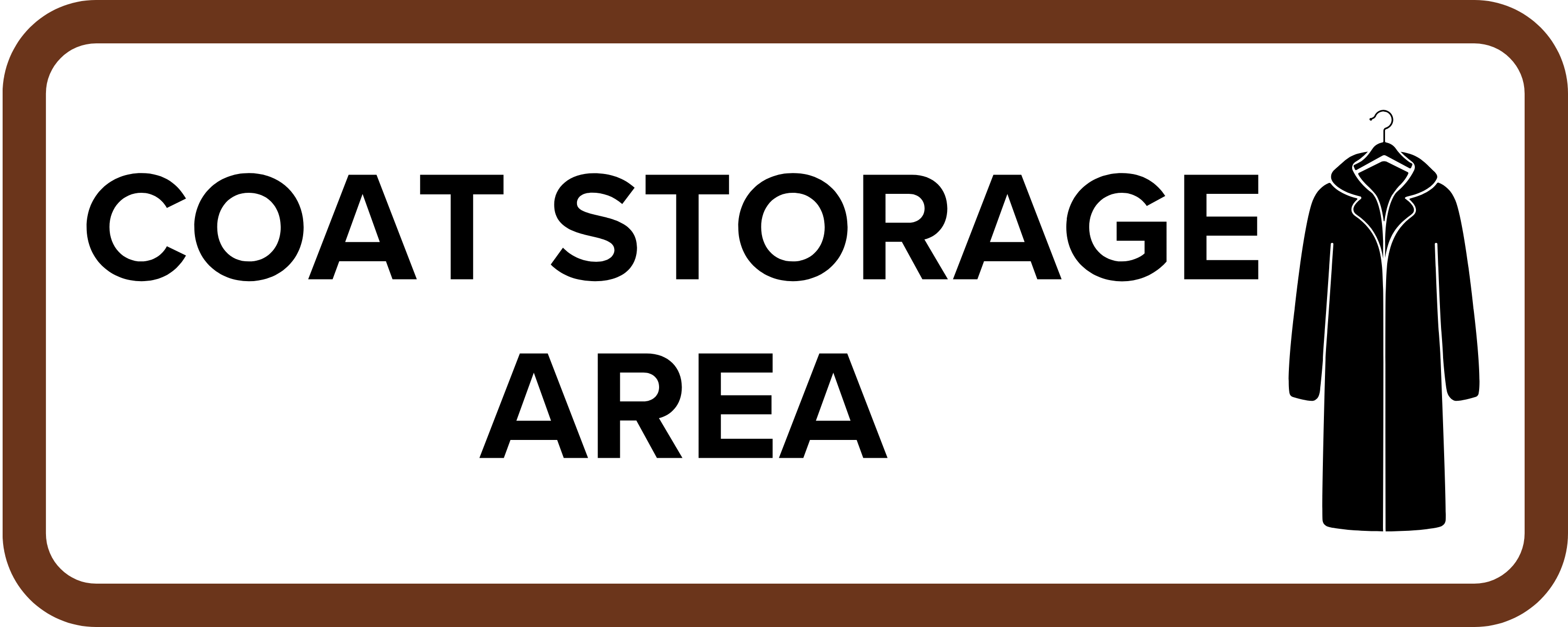Printable Coat Rack Sign Coat Storage Area – Springs Signage