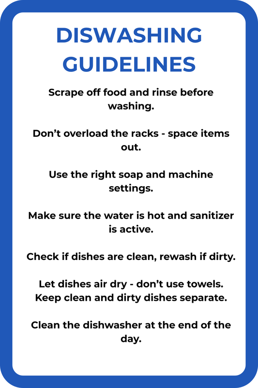 Dishwashing Guidelines