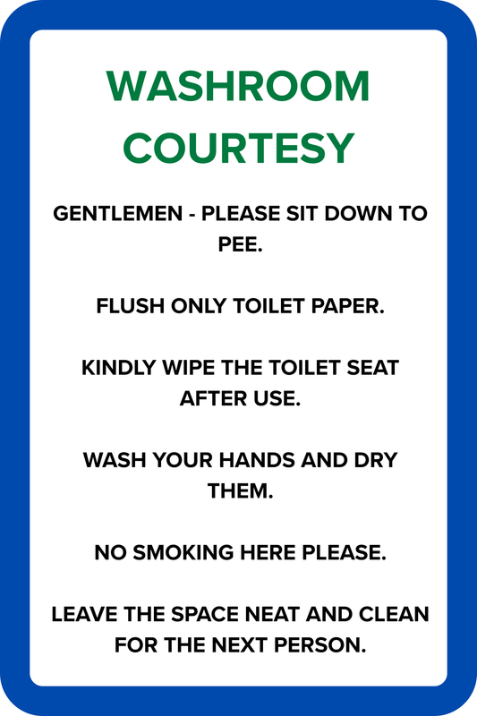 Washroom Courtesy 1