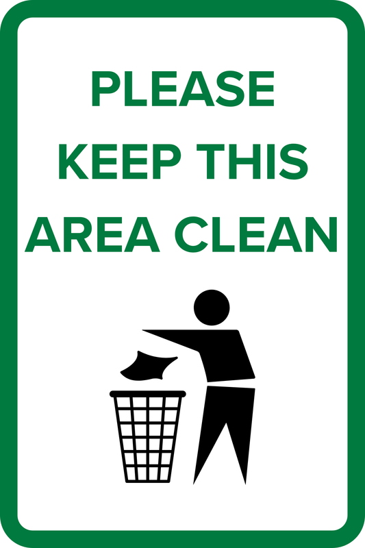 Please Keep this Area Clean
