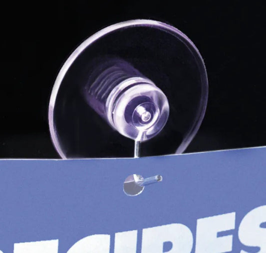 1007 - Economy Suction Cup w Hook 10 per pack