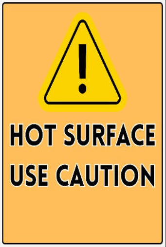 Hot Surface Use Caution