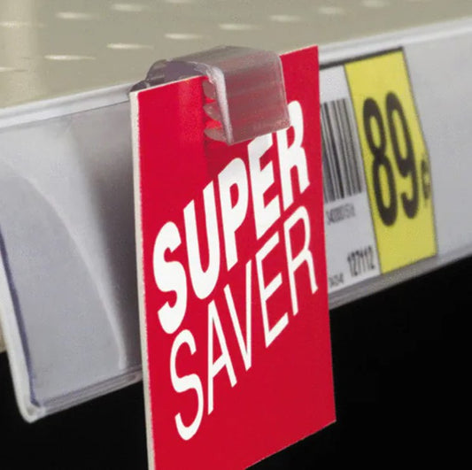 1005 - SuperGrip™ Hinged Data Grip Clear 3 Inch 10 per pack