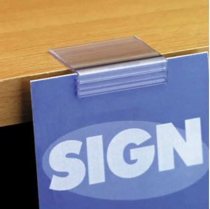 1003 - SuperGrip™ Shelf Flush Sign Holder 10 per pack
