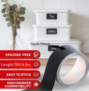 Black Dry Erase Write On Tape